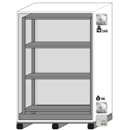 Armoire de sécurité pour produits dangereux XL-CLASSIC-90 - Modèle XL90.222.155.WDAS - Réf 30382-001-30388 - Type 90 - Stockage de fûts inflammables jusqu'à 200L_1