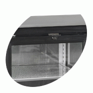Arrière - bar 3 portes vitrées à charnières à fermeture automatique et 6 tablettes inox - 442 L | Tefcold - CBC310G_1
