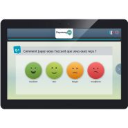 Système de mesure de satisfaction via smileys et QCM