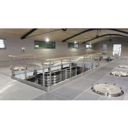 Caillebotis en inox sur-mesure pour industrie alimentaire et pétrochimique - version pressée avec inox 304 et 316Ti - JK Technic_1