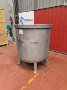 Cuve verticale de 1000 litres en acier inoxydable 304 - référence : c13646 - c13647 - c13649 - c13651 - c13652 - c13653 - c13654_1