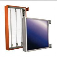 Enseigne lumineuse personnalisée drapeau - Lecoq - H50 x L50 cm - Rmugs52 - Caisson lumineux sur-mesure avec plexiglas diffusant_1