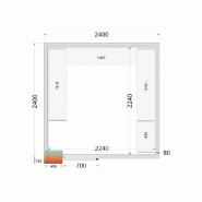 Kit de rayonnage pour Chambres Froides Tefcold CRPF2424_1