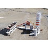 Centrale à béton mobile adaptée aux normes internationales de transport