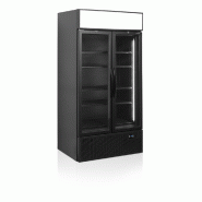 Vitrine réfrigérée noire FSC1000H BLACK - 2 portes TEFCOLD_1