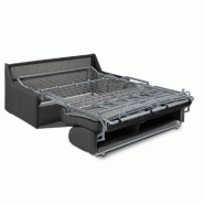 Canapé convertible gain de place - ouverture express 140cm avec matelas 14cm - NEO gris anthracite_1