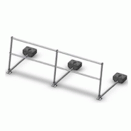 Garde-corps autoportant - Main courante Ø 35mm - Poteaux ovales 55x20x3 - Options personnalisables_1