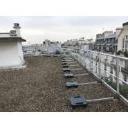 Système de garde-corps de sécurité autoporté en aluminium pour toitures terrasses_1