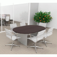 Table de réunion ovale Kate - Mobel Linea - 250, Wenge_1