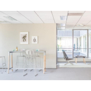 Table haute avec pieds en bois OGI W - Ref : PSD82_1