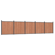 Vidaxl panneau de clôture marron 872x186 cm wpc 3282802_1