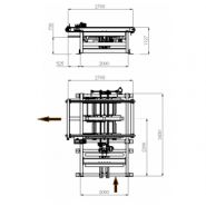 Introduction de semelles pour machines à palettes - Platon - Poids 1650 kg - Longueur 3430 mm - Puissance 4.1 KW_1