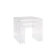 Présentoir gigogne carré - set de 3 - PMMA transparent - 12x12x12cm, 15x15x15cm, 18x18x18cm_1