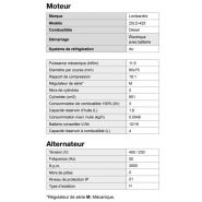 Groupe électrogène Inmesol AL 1000-E - 11kVA - châssis tubulaire stable_1