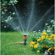 Arroseur circulaire de jardin Vario Comfort sur pied - idéal pour une irrigation uniforme_1