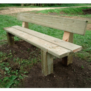 Banc en bois campagnard_1