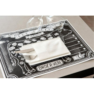 Set de table en pure cellulose 70g/m2 motif Steak house 31x43cm - par 2000_1