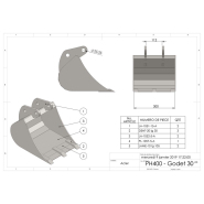 Godet standard  30 cm - hho_1