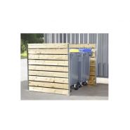 Lame de sapin - Cache-conteneur Neatfx - 770 litres - Bois traité classe 4, fixation par platine_1
