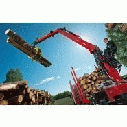 Grue hydraulique Loglift 96S avec portée de 7,8 m à 9,7 m