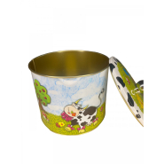 Seau à biscuits décoré 