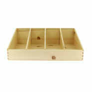 Tablette bois inclinée 3 séparation 40x30cm -_1