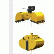 Bennes preneuses pour pelles et chargeurs Rozzi R41/300 - R41/1200_1