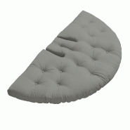 Fauteuil futon convertible NIDO CHAIR - Gris - 3 tailles disponibles - Matelas déplié 90x180 cm_1
