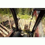 Loglift 118S - Grue forestière robuste Hiab avec extensions hydrauliques de 7,9 m à 10,1 m et capacité de 12,0 tm_1