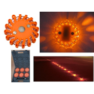 Mallette de 6 balises de signalisation à leds rechargeables (Orange ou Bleu)_1