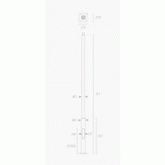 Mât d'éclairage public cylindrique bi-section_1