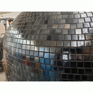 Morello forni - four rotatif électrique 6 pizzas finition coupole mosaïque noir_1