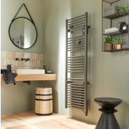 Radiateur sèche-serviettes connecté Doris avec soufflerie 2000W Anthracite - Atlantic - 851227_1