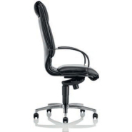 Siège de Direction FOCUS Cuir Noir - Référence 7690 FD B - Mécanisme basculant décentré - Conformité NF EN 1335_1