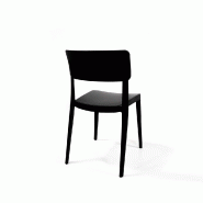 Wing - Chaise empilable en polypropylène noir_1