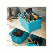 Boîte de conditionnement en polypropylène blanche - 16L - 39 x 29 x 20 cm - Superposable_1