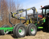 Chariot d'abattage 6 tonnes FARMA CT 4,2-6 - Grue compacte et puissante de 4,2 m avec extension_1