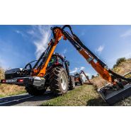 Bras déporté pour une meilleure vision de coupe