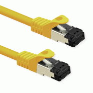 VALUE Cordon S/FTP (PiMF) Cat.8 (Classe I), fils tressés, LSOH, jaune, 3 m_1