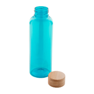 Bouteille en RPET - 500 ml - Couvercle en bambou - Sans BPA - Couleur bleu clair_1