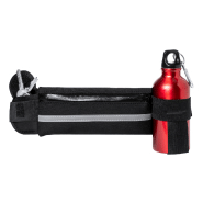 Sac banane réfléchissant en soft shell - 1 compartiment zippé, petite poche, porte-bouteille élastique et bandoulière réglable_1