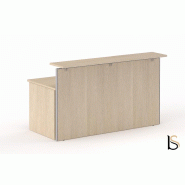 Banque d'accueil droite ROCK Pano - Mobel Linea. - 80, Blanc_1