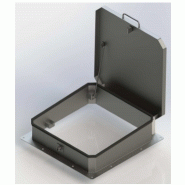 Capot de regard carré sans cheminée - acier galvanisé - différentes dimensions disponibles_1