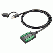 EXSYS EX-13003 Câble USB vers série 1S RS-232/422/485/TTL, bloc terminal, 1.0 m (chipset FTDI)_1