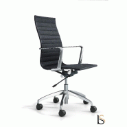 Fauteuil de direction Evole en eco cuir - Mobel Linea - Blanc_2