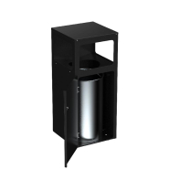 Poubelle publique Snack Gobtout 40L - Gris Manganèse - Référence 59854 - Fabrication française - Recyclable_1