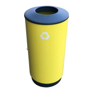 Poubelles tri sélectif en métal galvanisé - extérieur/intérieur - acier galvanisé - 9 litres_2