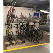 Rack vélo store double étage