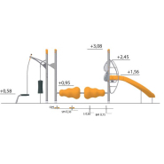 Structure multi-jeux pour enfants 5-12 ans - Agito Woop gris - 8002106 Hags - Fondation à enterrer_1