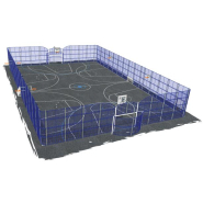 Terrain multisport Arena New York 8019759 - Hags - 33,1m x 22,64m - Bleu - Scellement béton_1